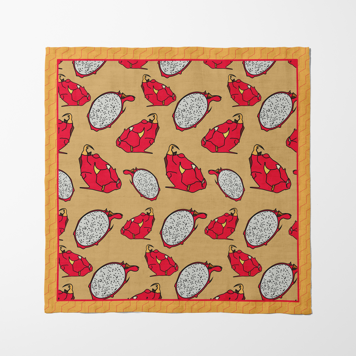 Dragonfruit in Yellow Napkin