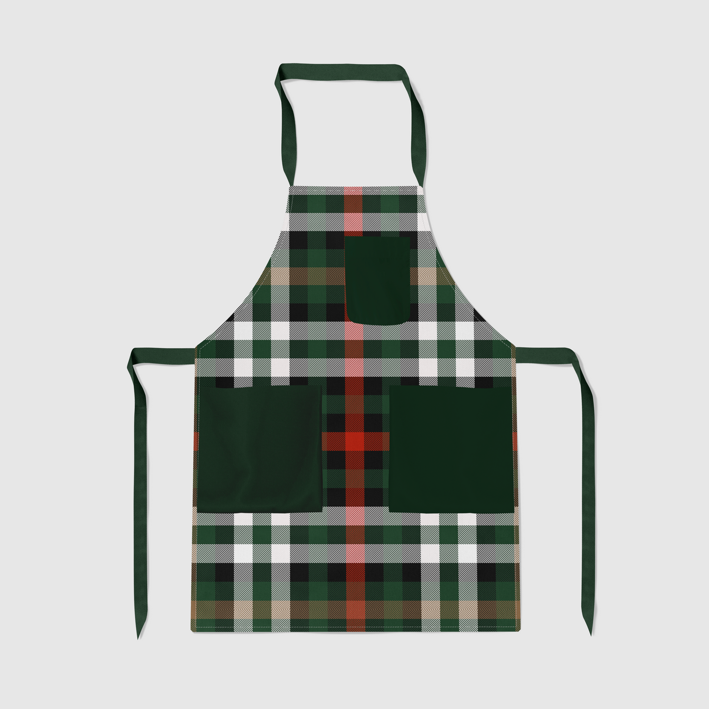 The Ceremony Plaid Full Chef Apron - Organic Cotton Canvas Mid-Weight