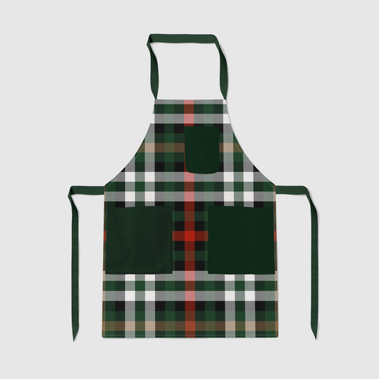 The Ceremony Plaid Full Chef Apron - Organic Cotton Canvas Mid-Weight