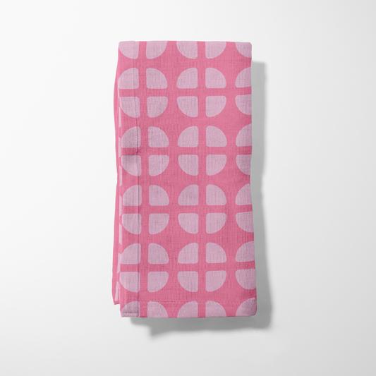 Fresh Fruit Napkin - Pink in Organic Cotton Voile