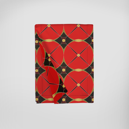 Holiday Abstract Table Runner in Full Color