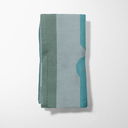 Sweets & Sour Napkin in Green in Organic Cotton Voile