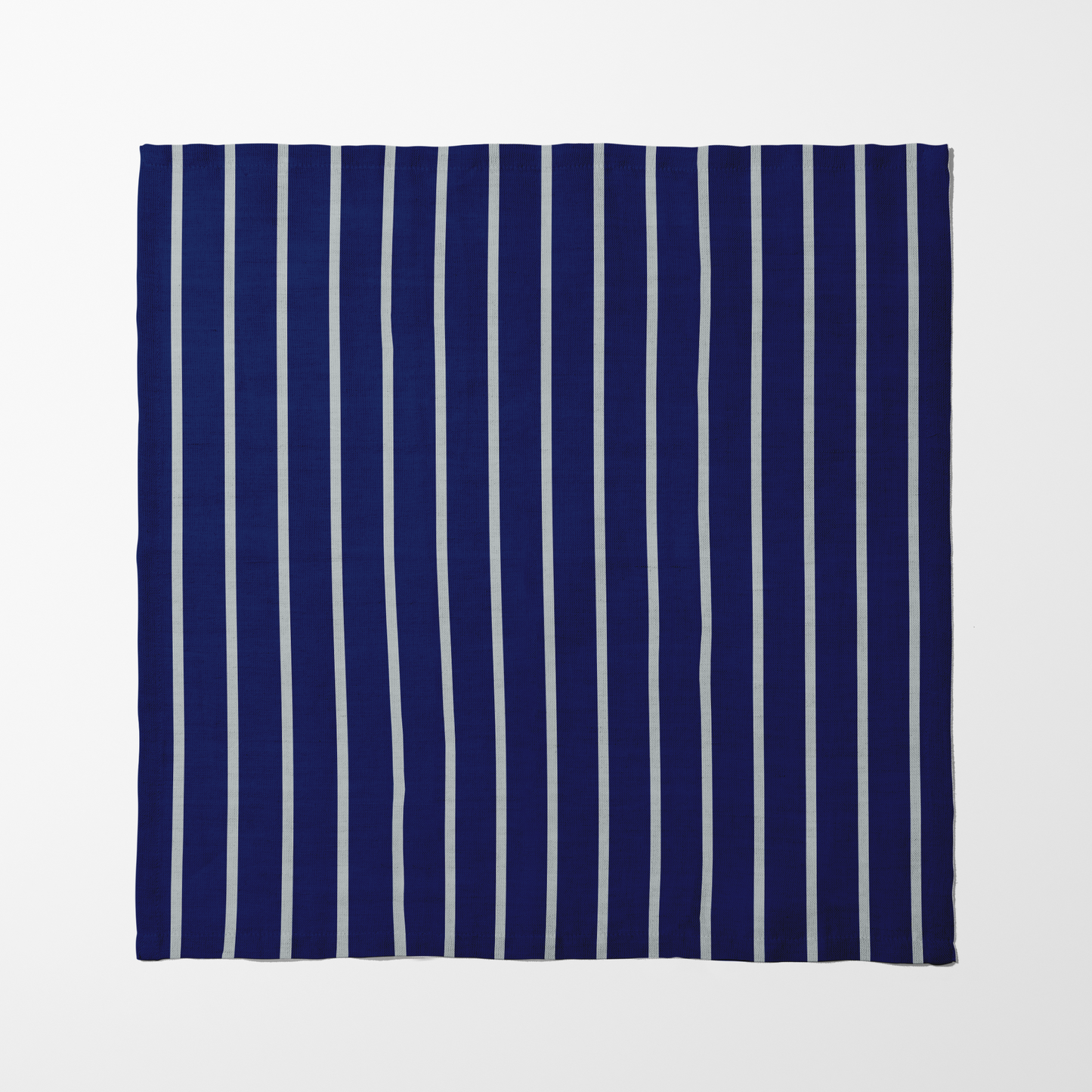 Classic Vertical Stripes Napkin - Navy in Lightweight Linen