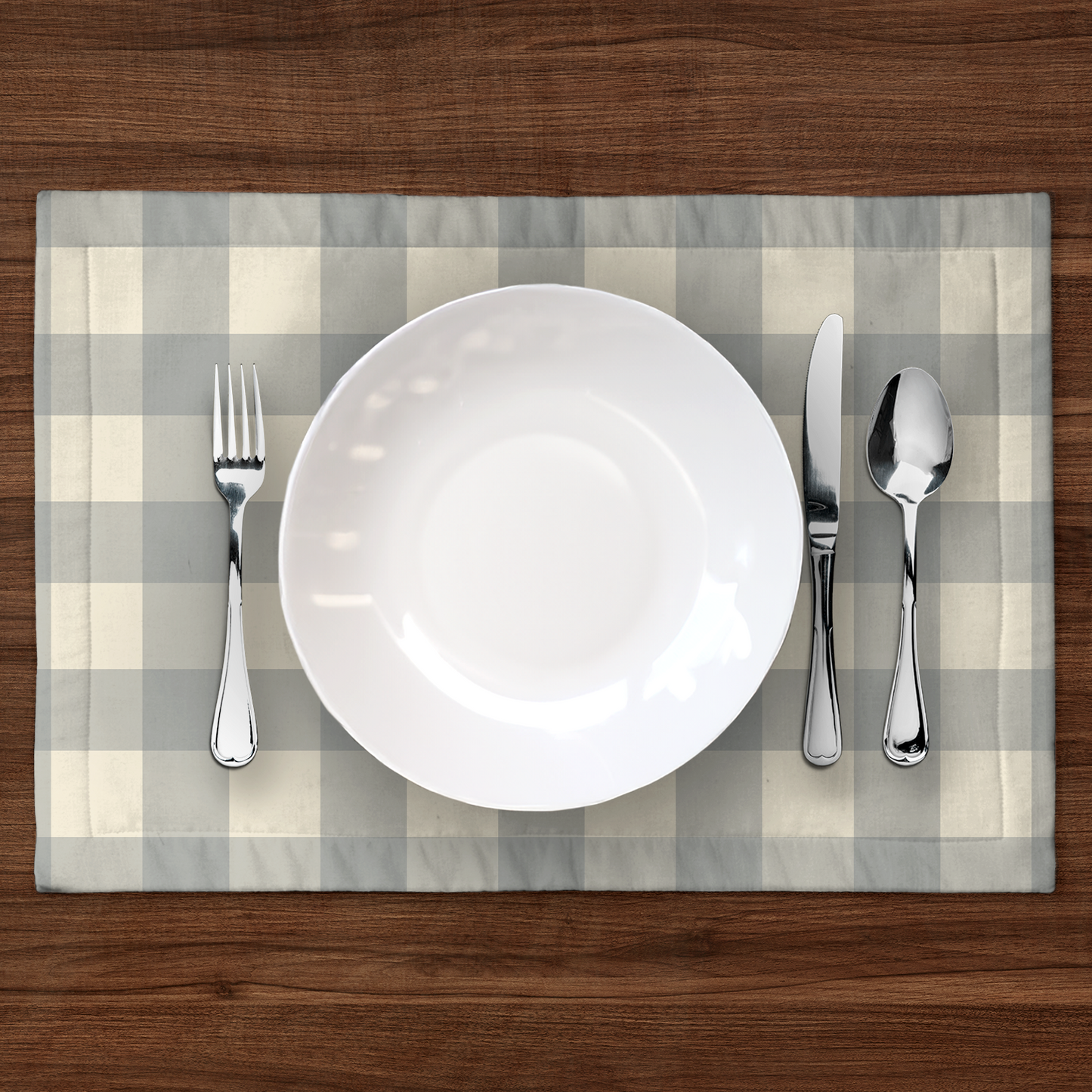 ONE Large Gingham Placemat