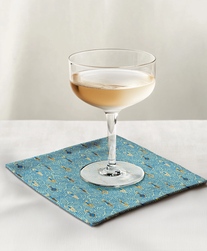 Swimmers in Summer in Cerulean Lime Cocktail Napkin