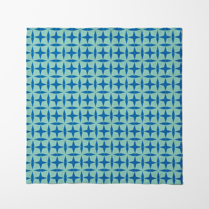 Sit for a Bit Napkin - Aqua in Organic Cotton Voile