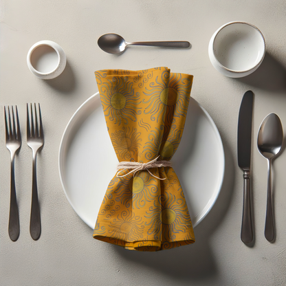 Sunny Summer Napkin in Orange
