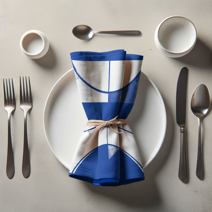 Pantone Blue and White Napkin