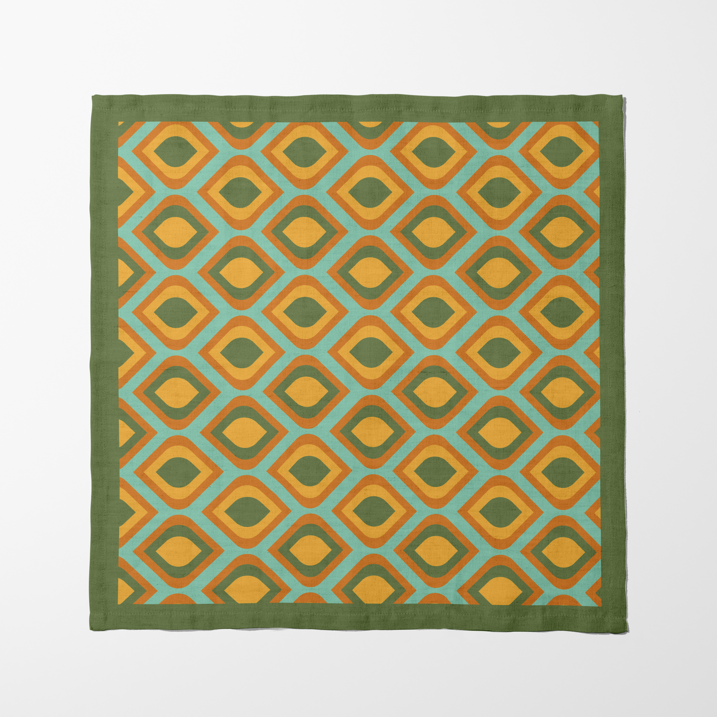 Mod Eye Candy Napkin in Olive Green