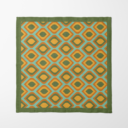 Mod Eye Candy Napkin in Olive Green