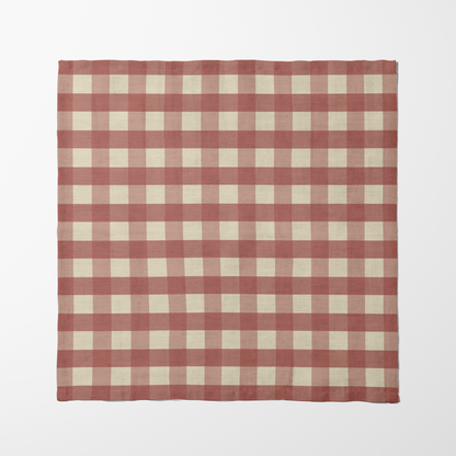 ONE Small Gingham Napkin - Racer in Organic Cotton Voile