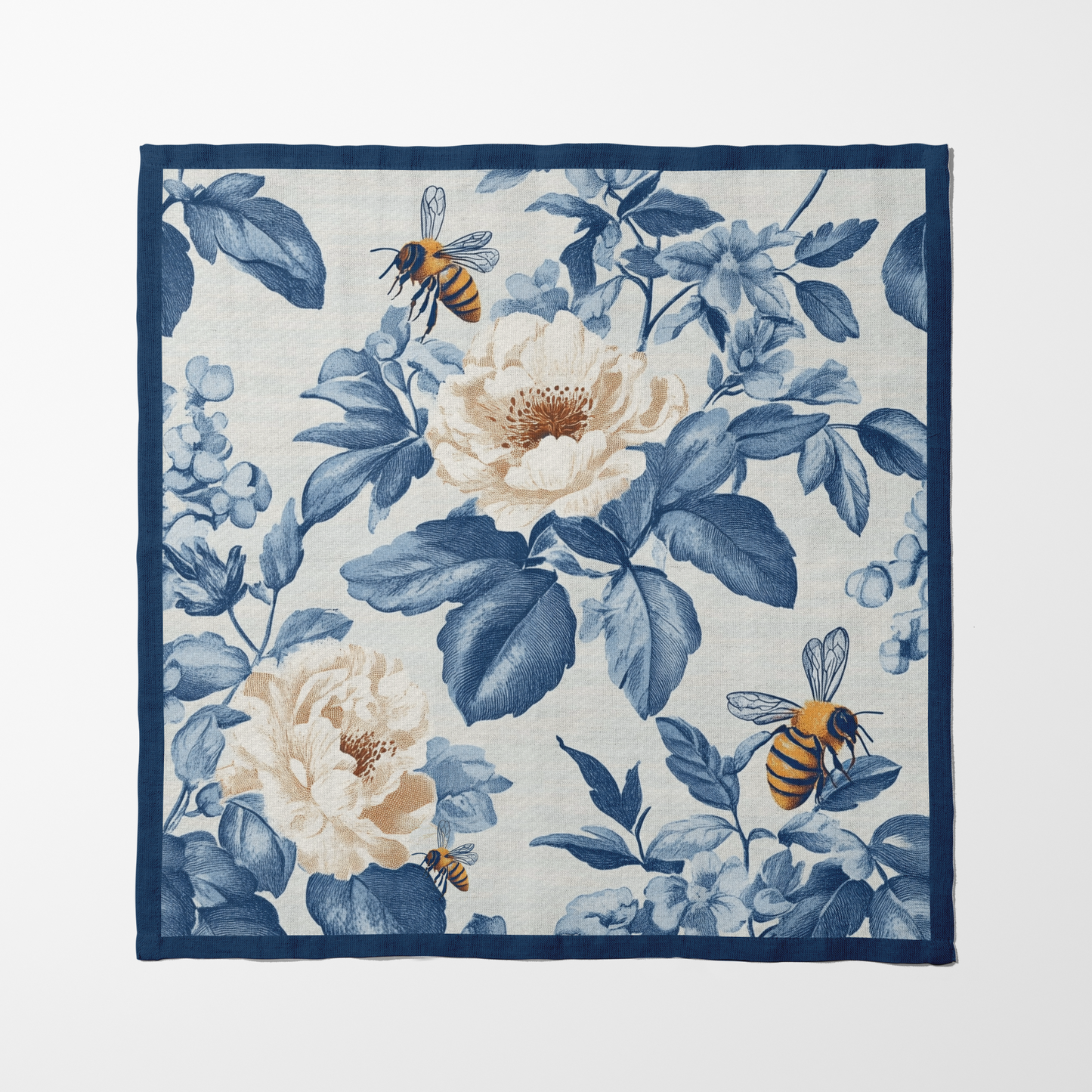 Honey Garden Napkin in Heritage Navy