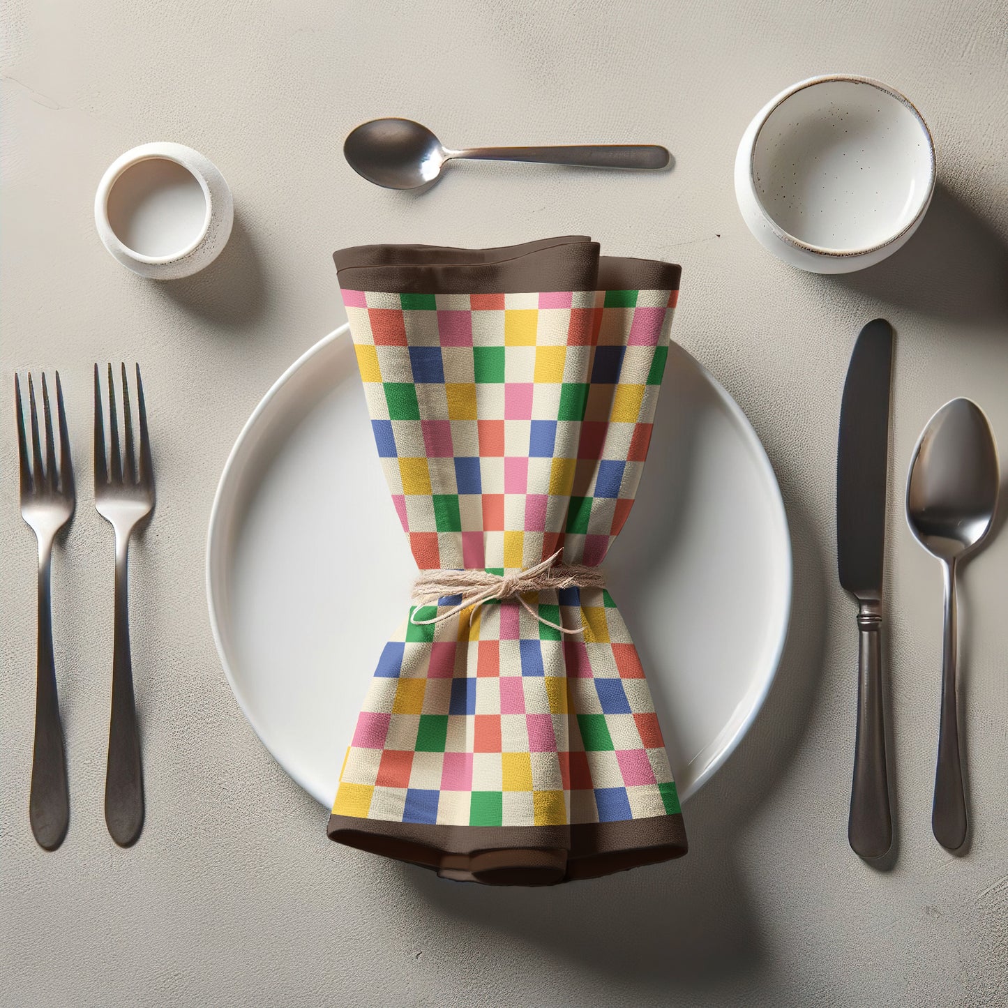 90s Checkered Napkin