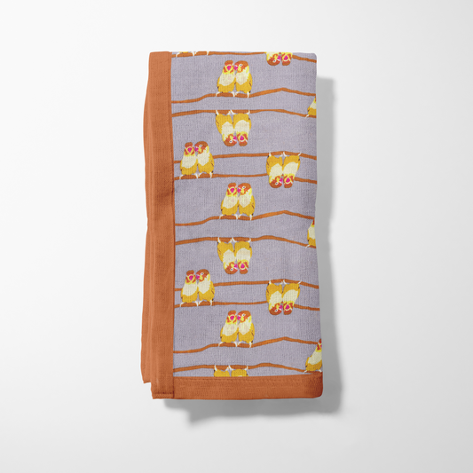 Love Birds Napkin in Lightweight Linen