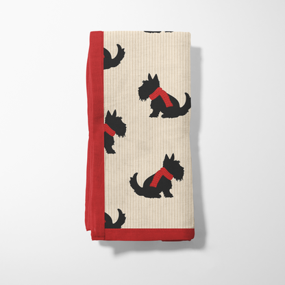 Red Scotties Napkin