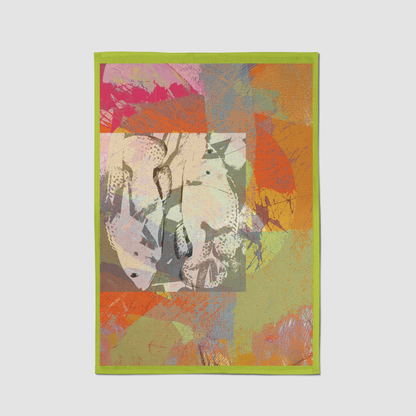 Two Fish Green Tea Towel