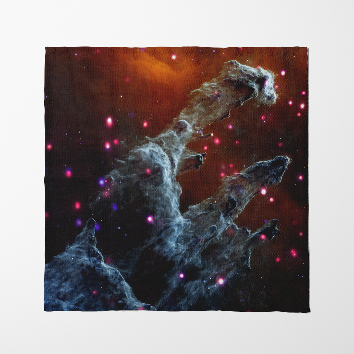 ONE Galaxy - Pillars of Creation - Pink Dots in Organic Cotton Voile