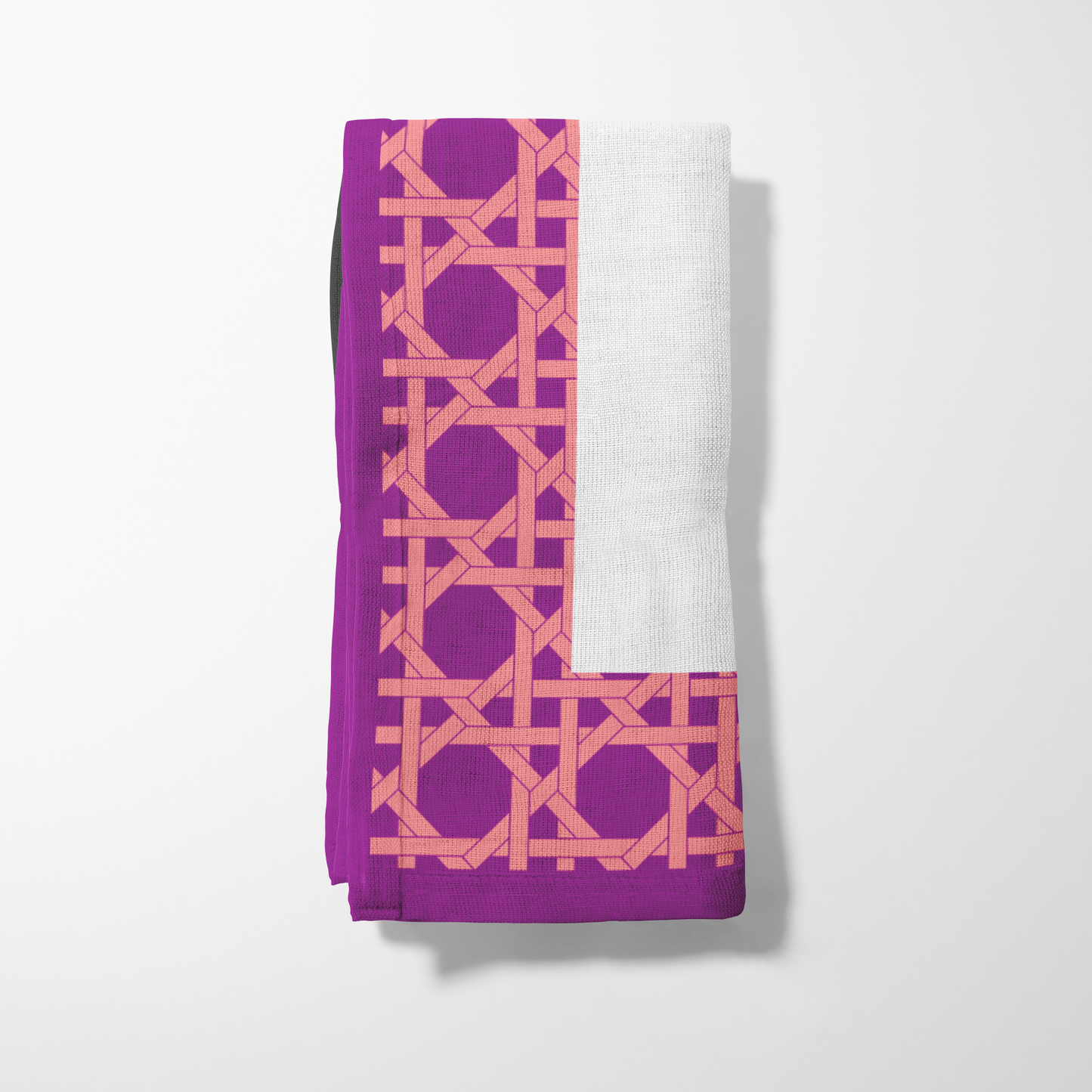 Servillarte Purple and Rattan Napkin