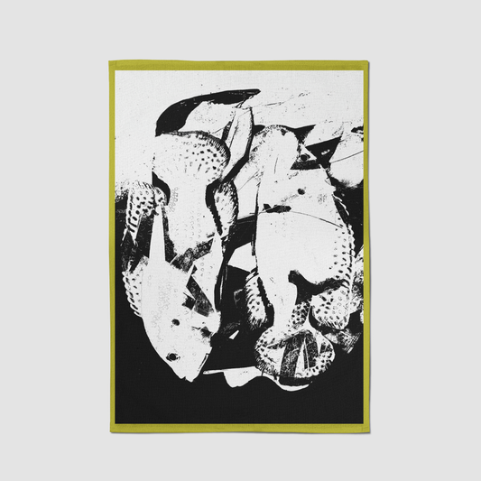 Black and White Fish Tea Towel