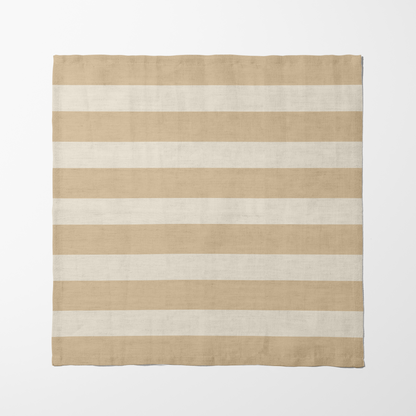 ONE Large Stripes - Eggshell in Lightweight Linen