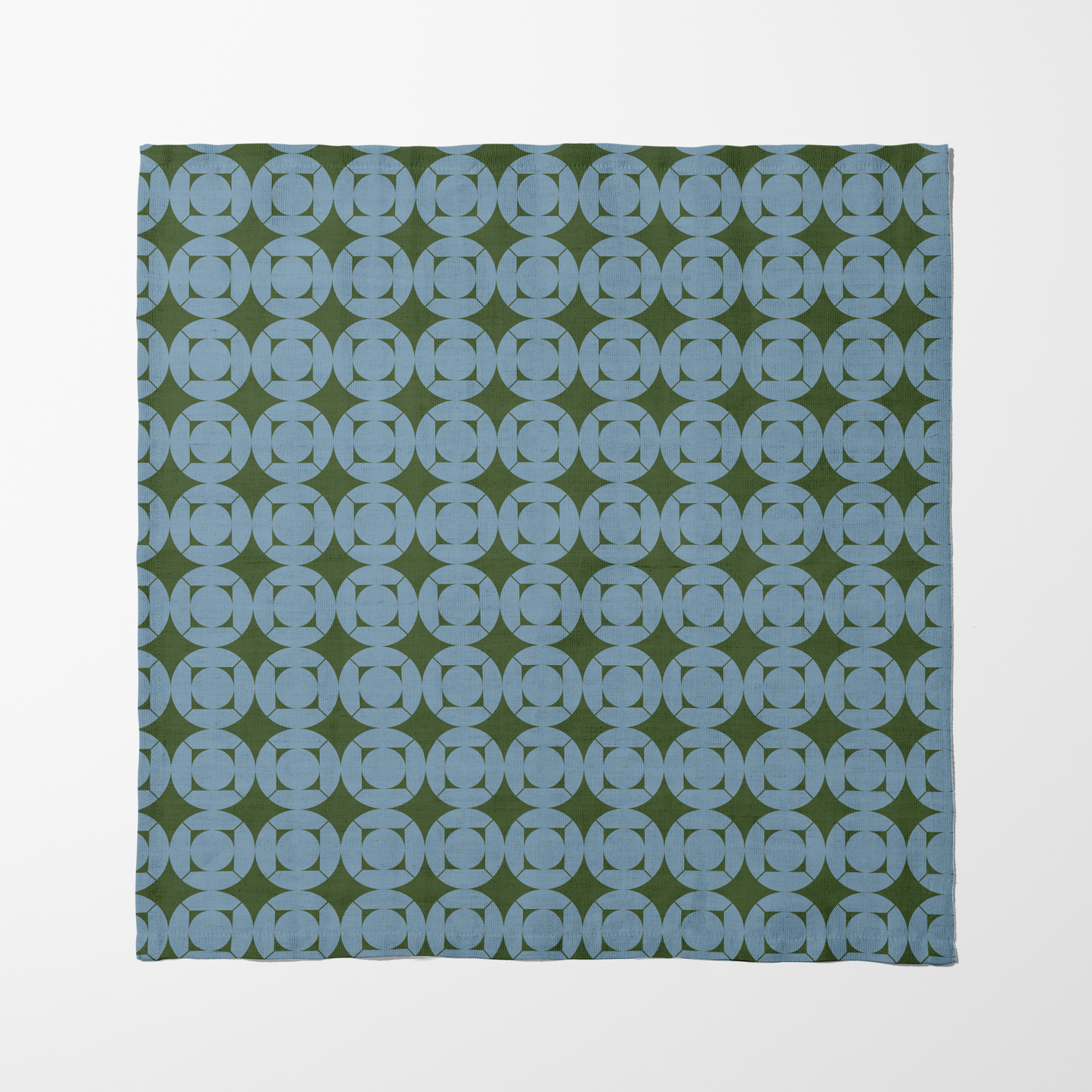 Picnic in the woods Napkin - Pale Blue Green in Organic Cotton Voile