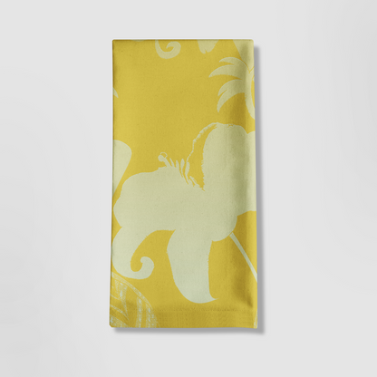 Tropical Paissage Tea Towel Yellow