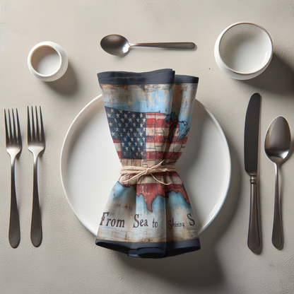 From Sea to Shining Sea Napkin