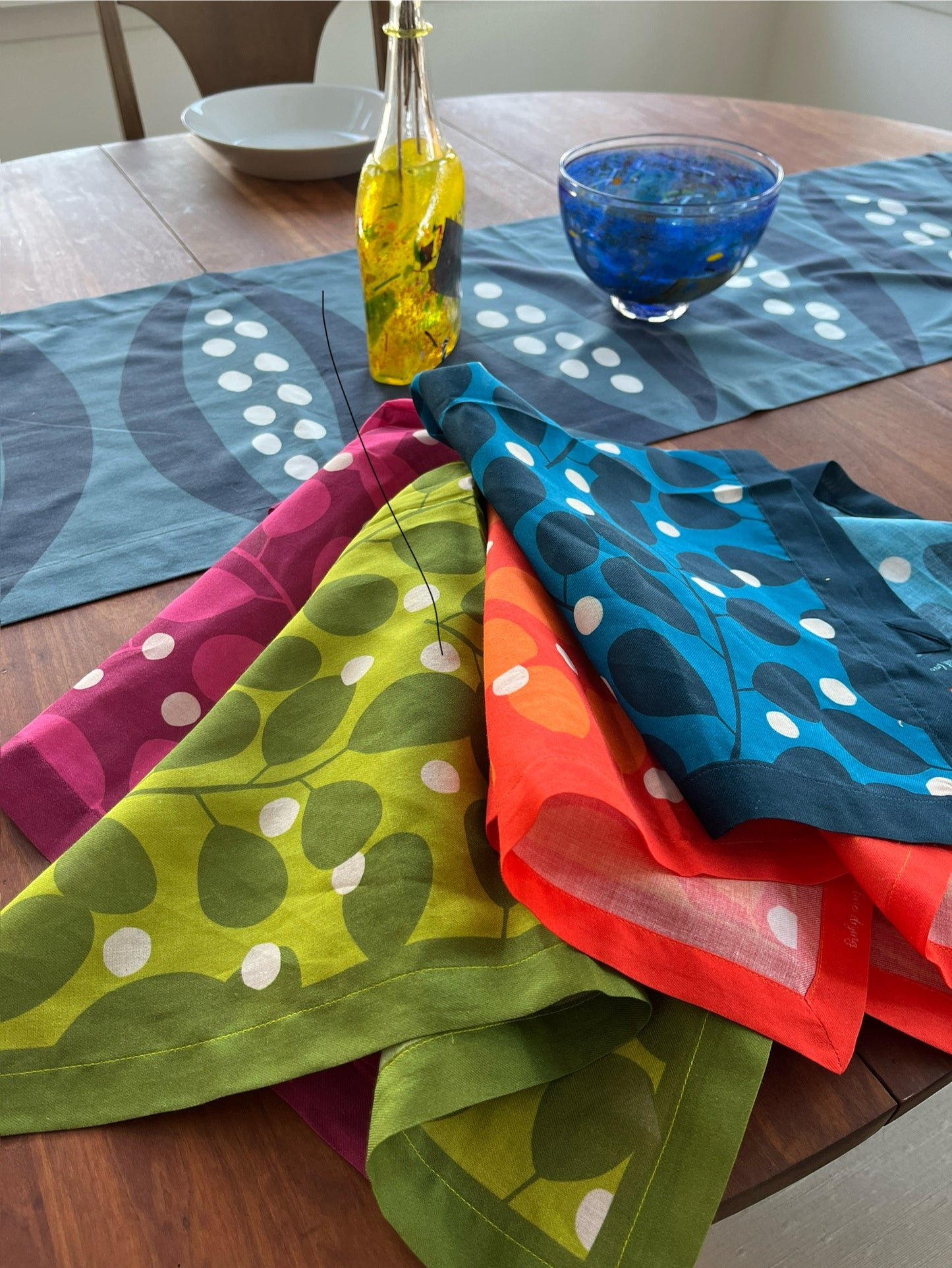 Branches + Dots Napkin — Organic Cotton Voile in Organic Cotton Voile