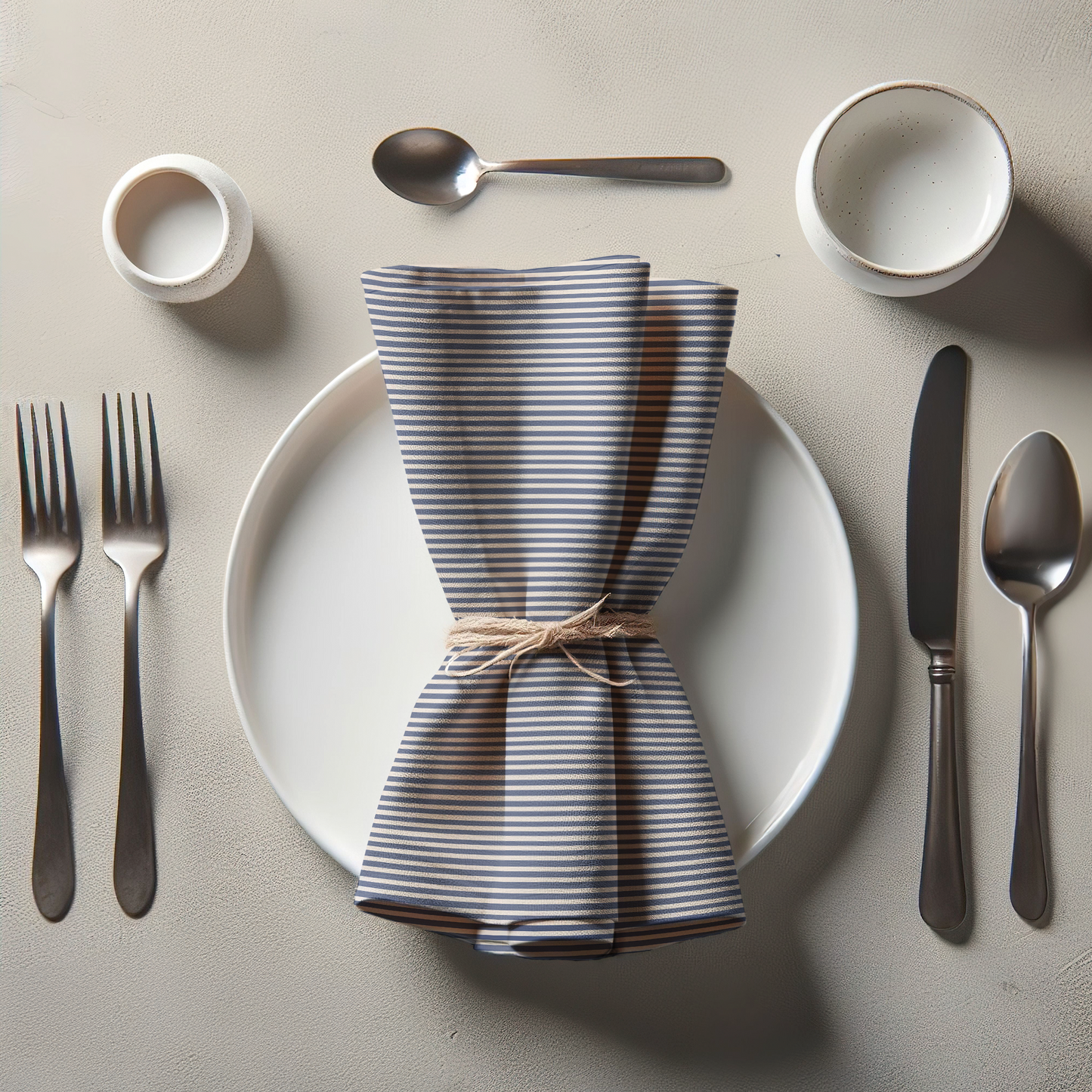 ONE Small Stripes Napkin - Boat in Organic Cotton Voile