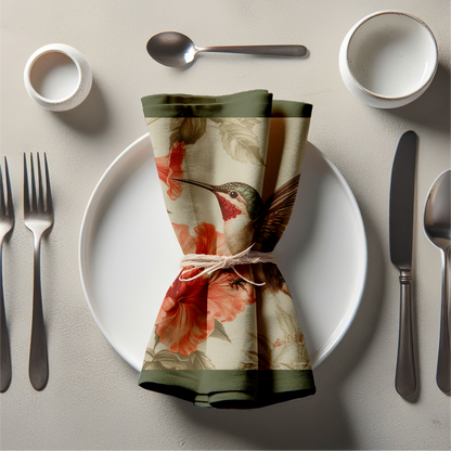 Nectar Seeker Napkin in Pistachio Cream