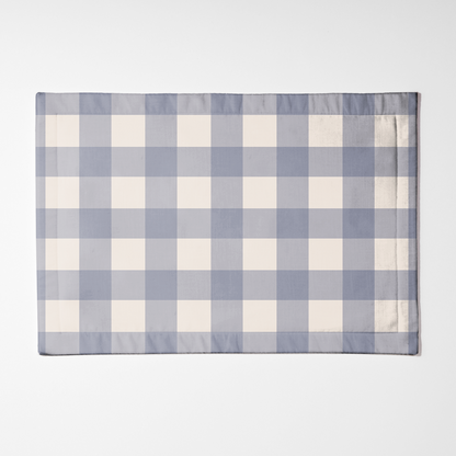 ONE Basics Large Gingham Placemat - Boat in Mid Cotton Twill