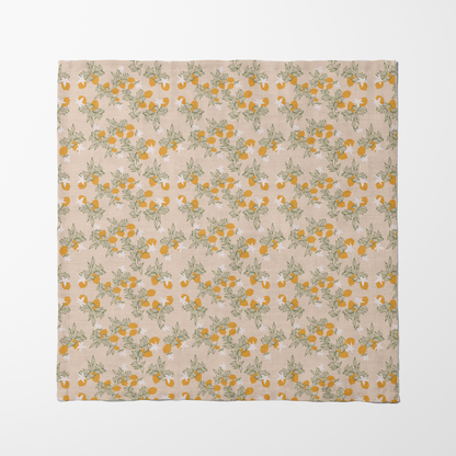 Lemon Flower Napkin in Light Beige