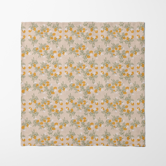Lemon Flower Napkin in Light Beige