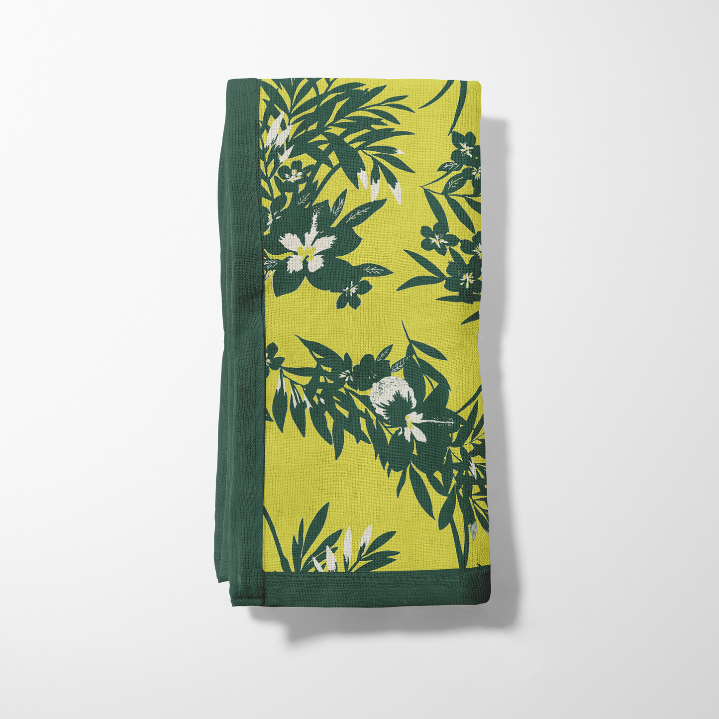 Chartreuse Floral Napkin