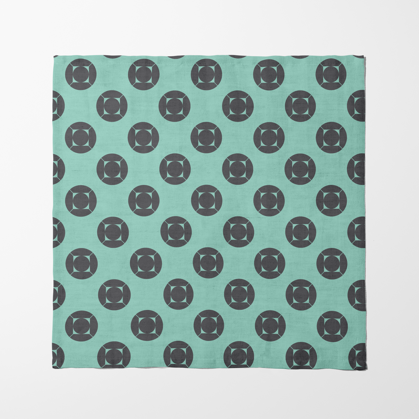 My Home is yours - Green Aqua in Organic Cotton Voile