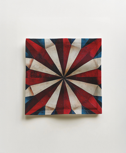 Red, White & Blue Compass Cocktail Napkin