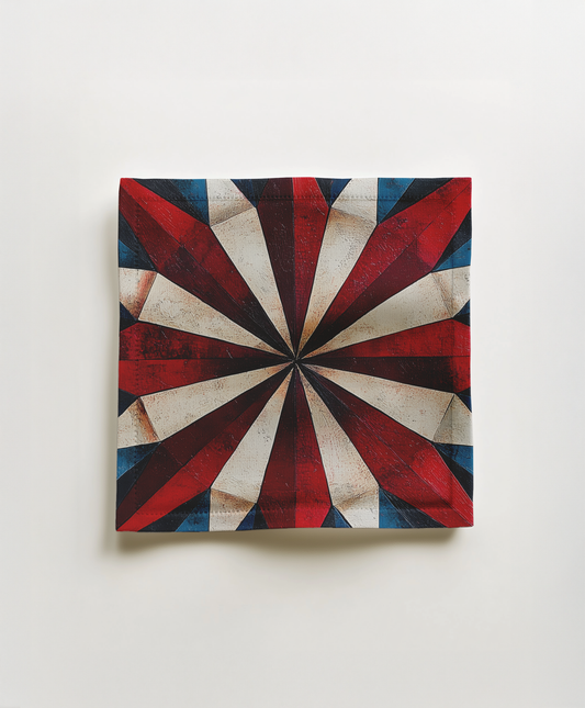 Red, White & Blue Compass Cocktail Napkin