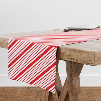 Most Candy Cane Stripes Table Runner