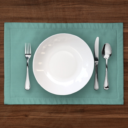 ONE Classic Placemat - Teal in Lightweight Linen