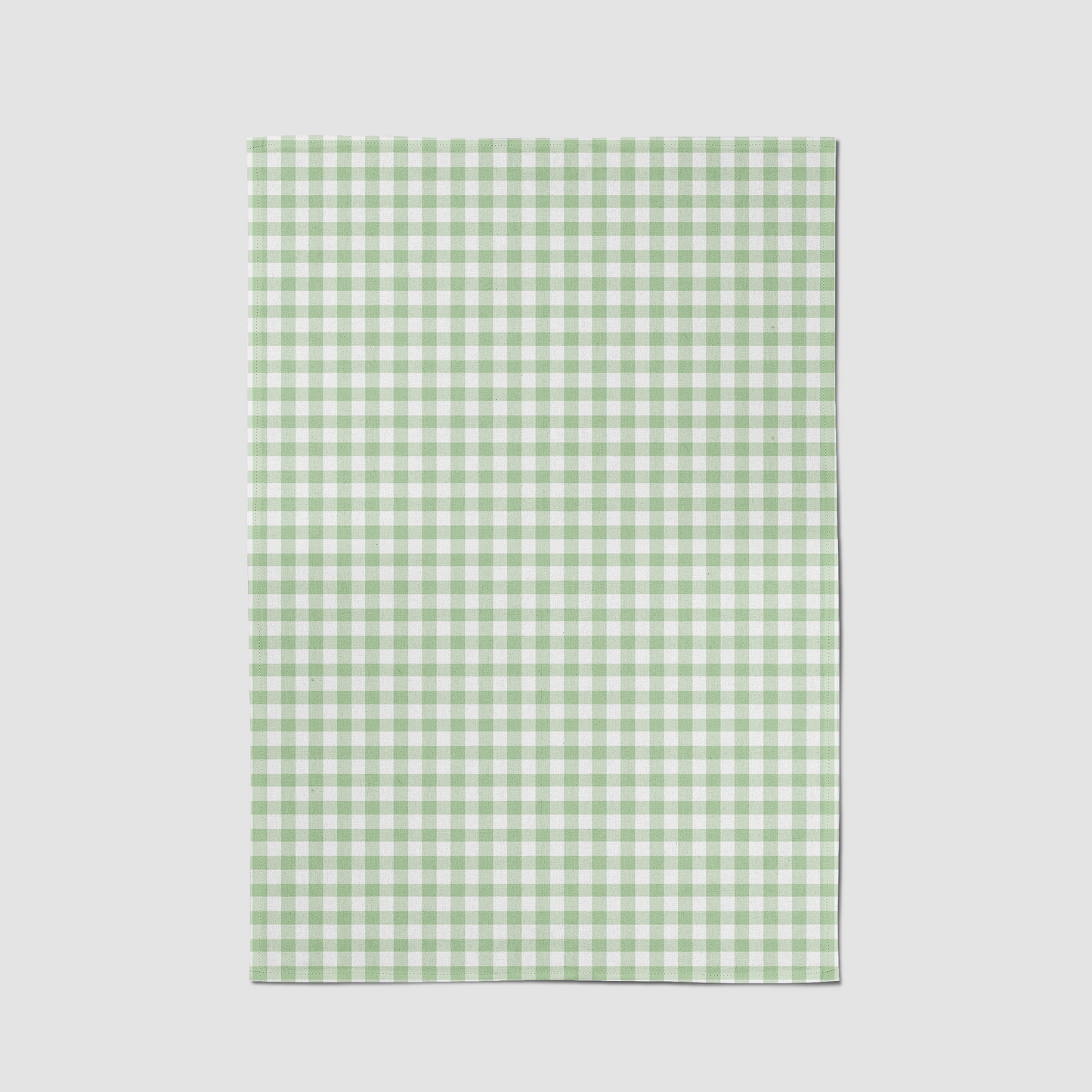 ONE Mini Gingham Tea Towel in Pastel Green