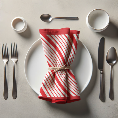 Most Candy Cane Stripes Napkin