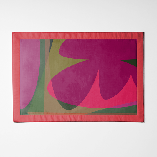 Big Shapes Placemat in Pink