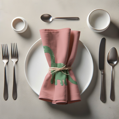 Brachiosaurus Napkin - Lightweight Linen