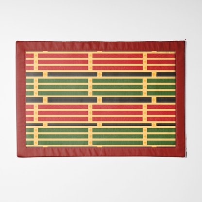 Kwanzaa Candles Placemat in Dark Red