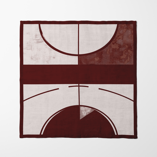 Maroon Gray Napkin