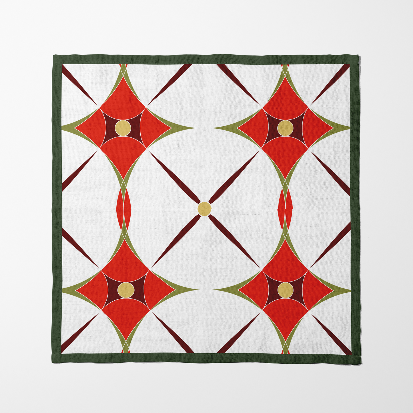 Most Holiday Abstract Napkin in Red