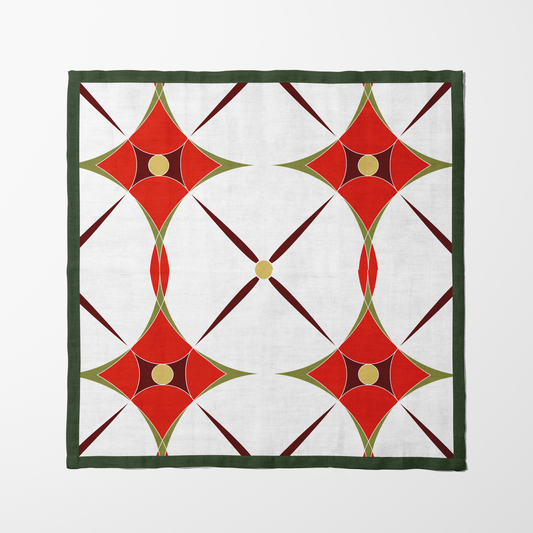 Most Holiday Abstract Napkin in Red