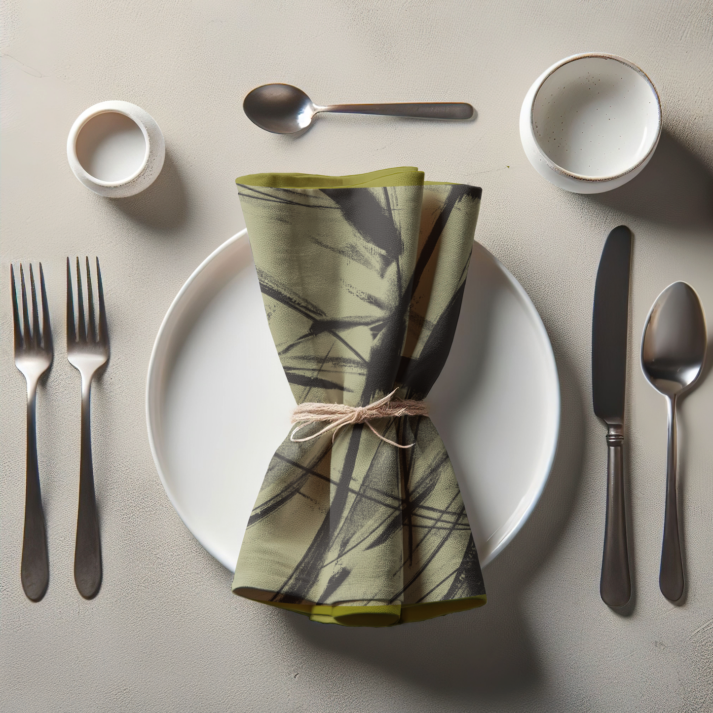 Sketch Napkin with Khaki