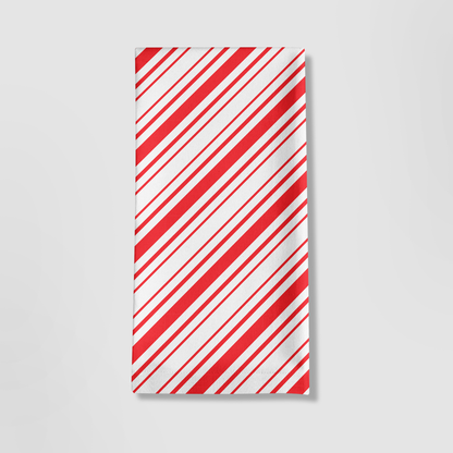 More Candy Cane Stripes Tea Towel