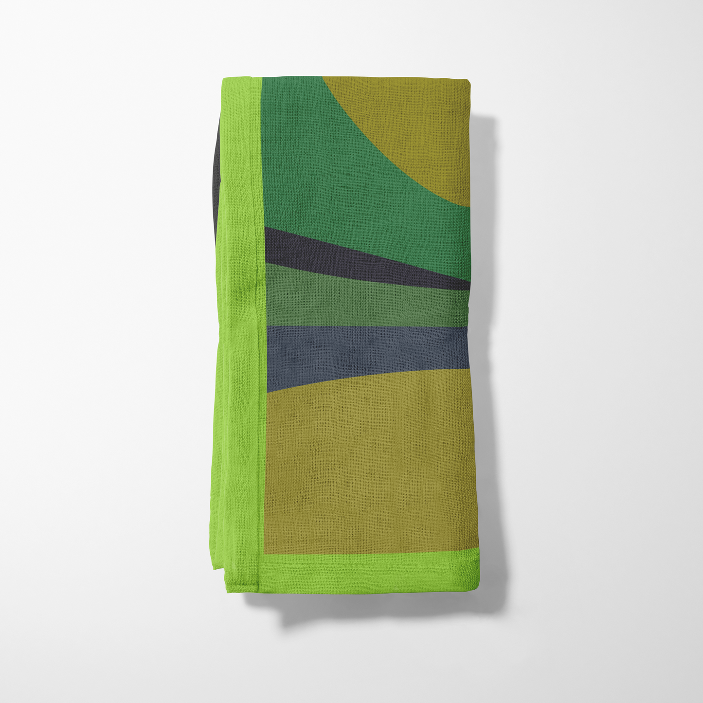 Big Shapes Napkin in Green
